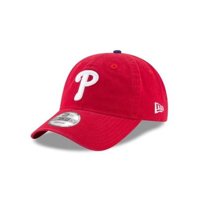 Red Philadelphia Phillies Hat - New Era MLB Core Fit 49FORTY Fitted Caps USA4160735